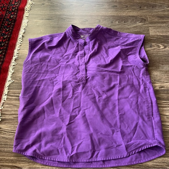 Figs Tops Figs Ultra Violet Rafaela Top Poshmark